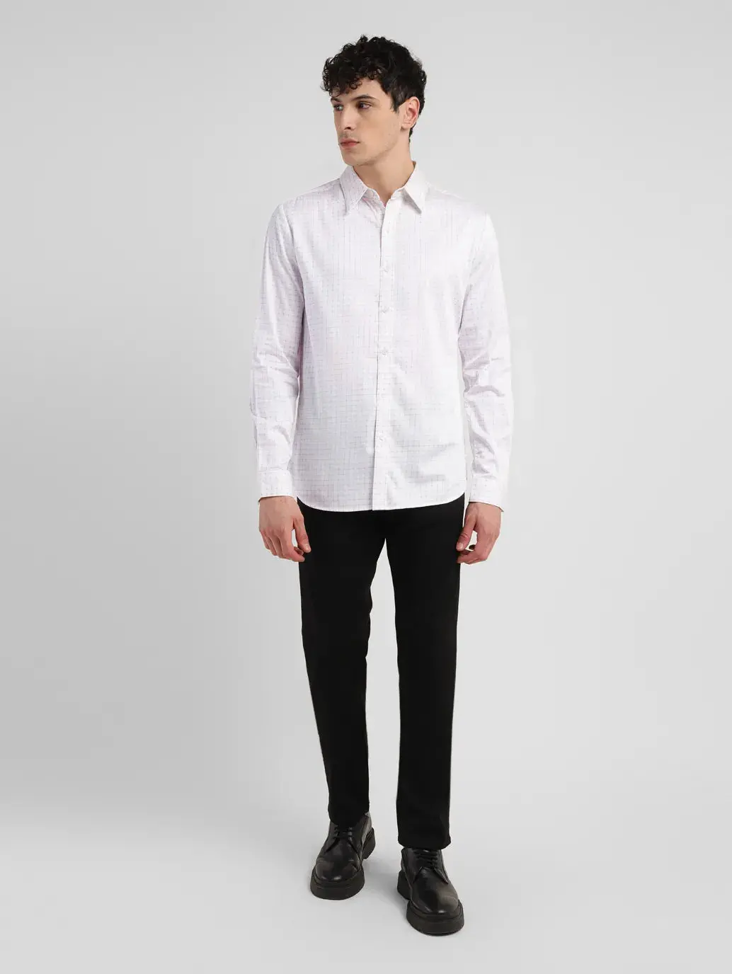 Men's Redloop Checkered Slim Fit Shirt 1
