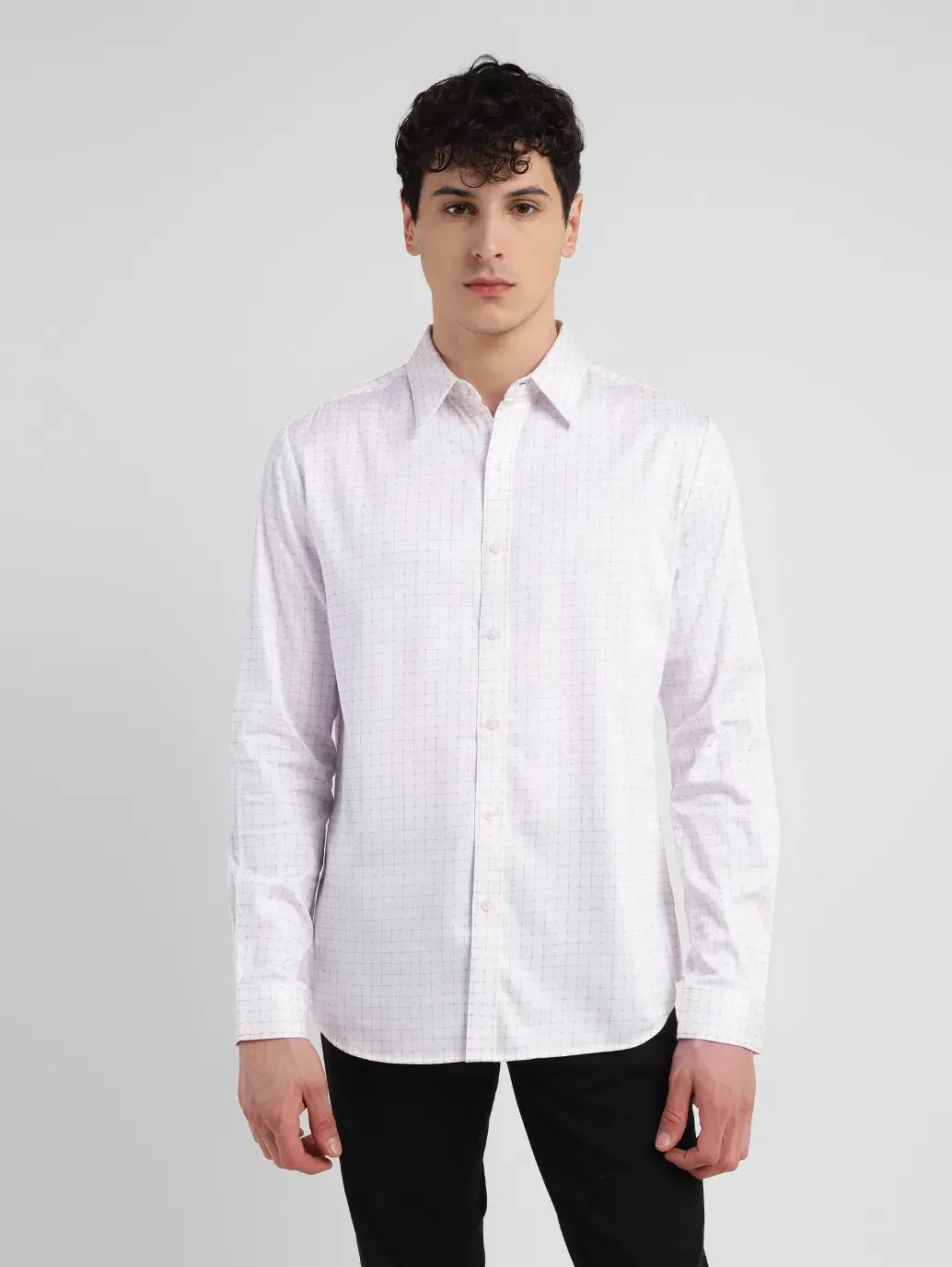 Men's Redloop Checkered Slim Fit Shirt 2