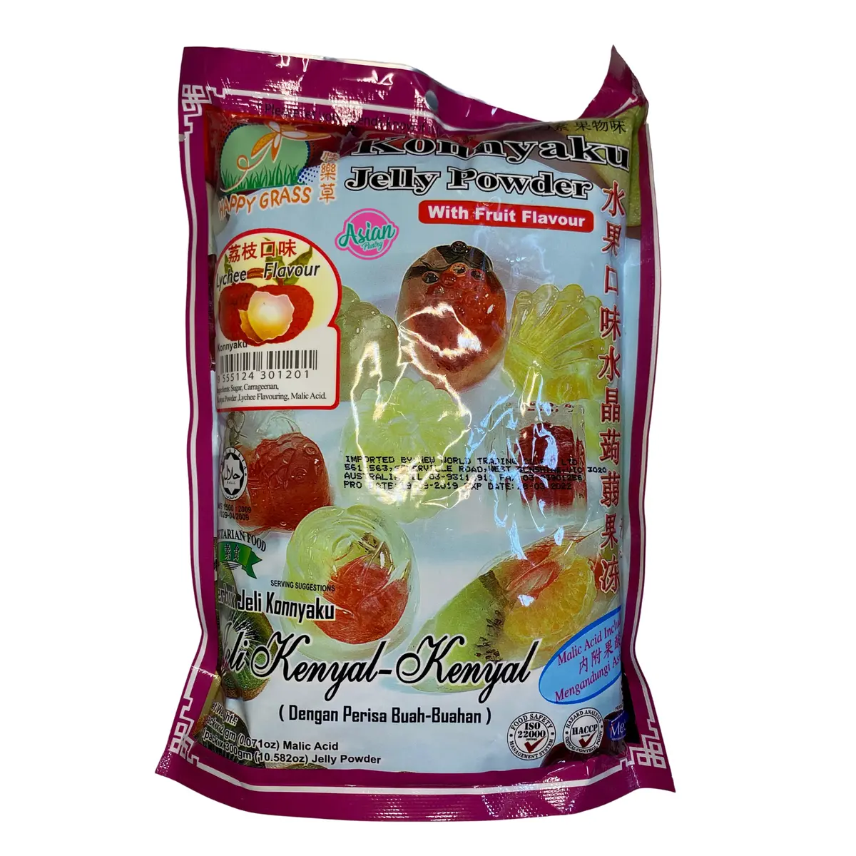 Happy Grass Konnyaku Jelly Powder Lychee 300G 1