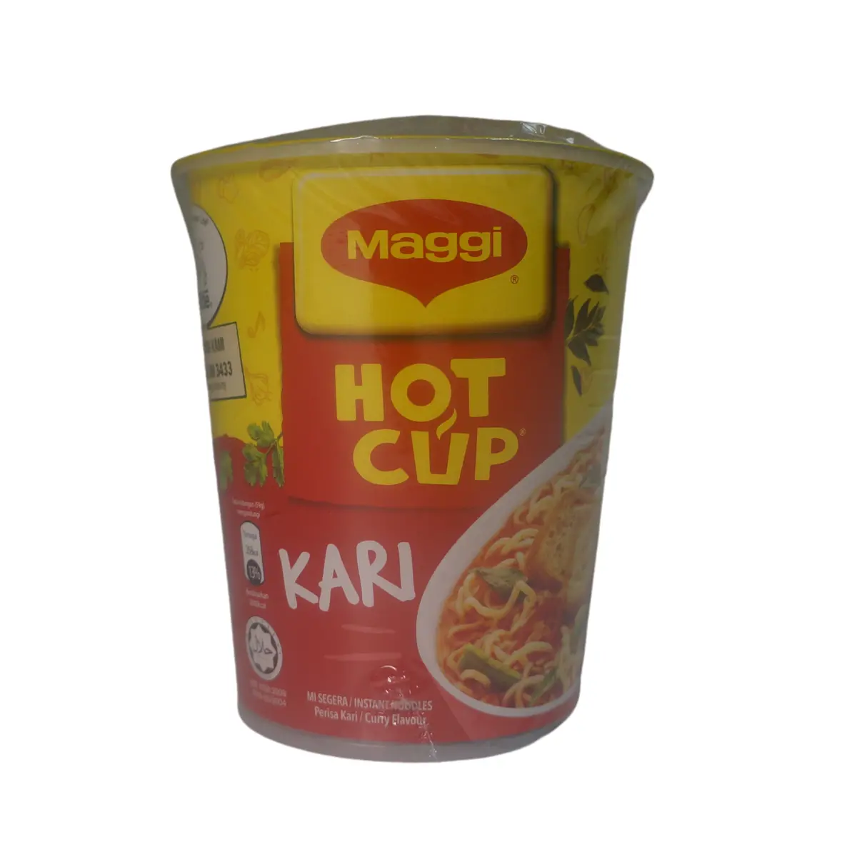 Maggi Instant Noodle Cup Kari Flavour (6 Pack) 59G 1