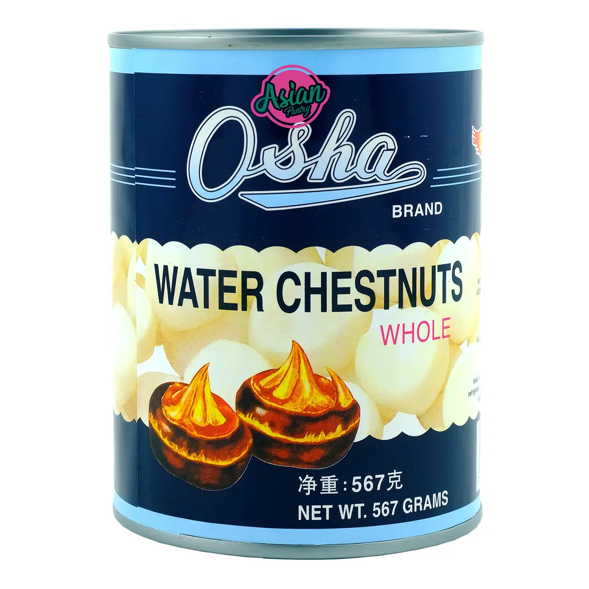Osha Water Chestnuts Whole 567G 1