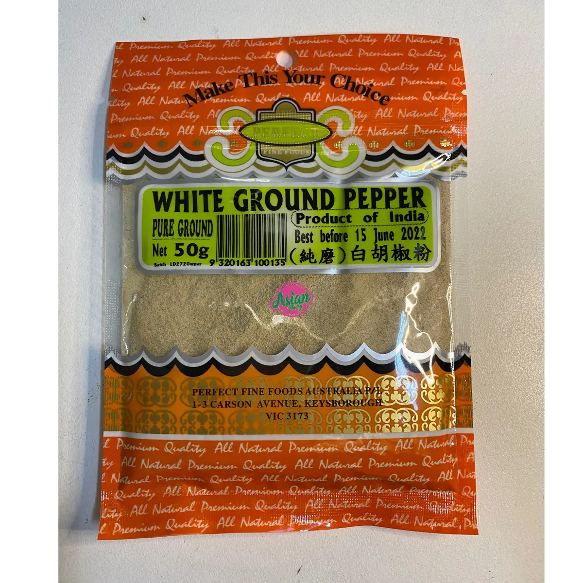 Perfect Fine Foods White Ground Pepper 50G 1