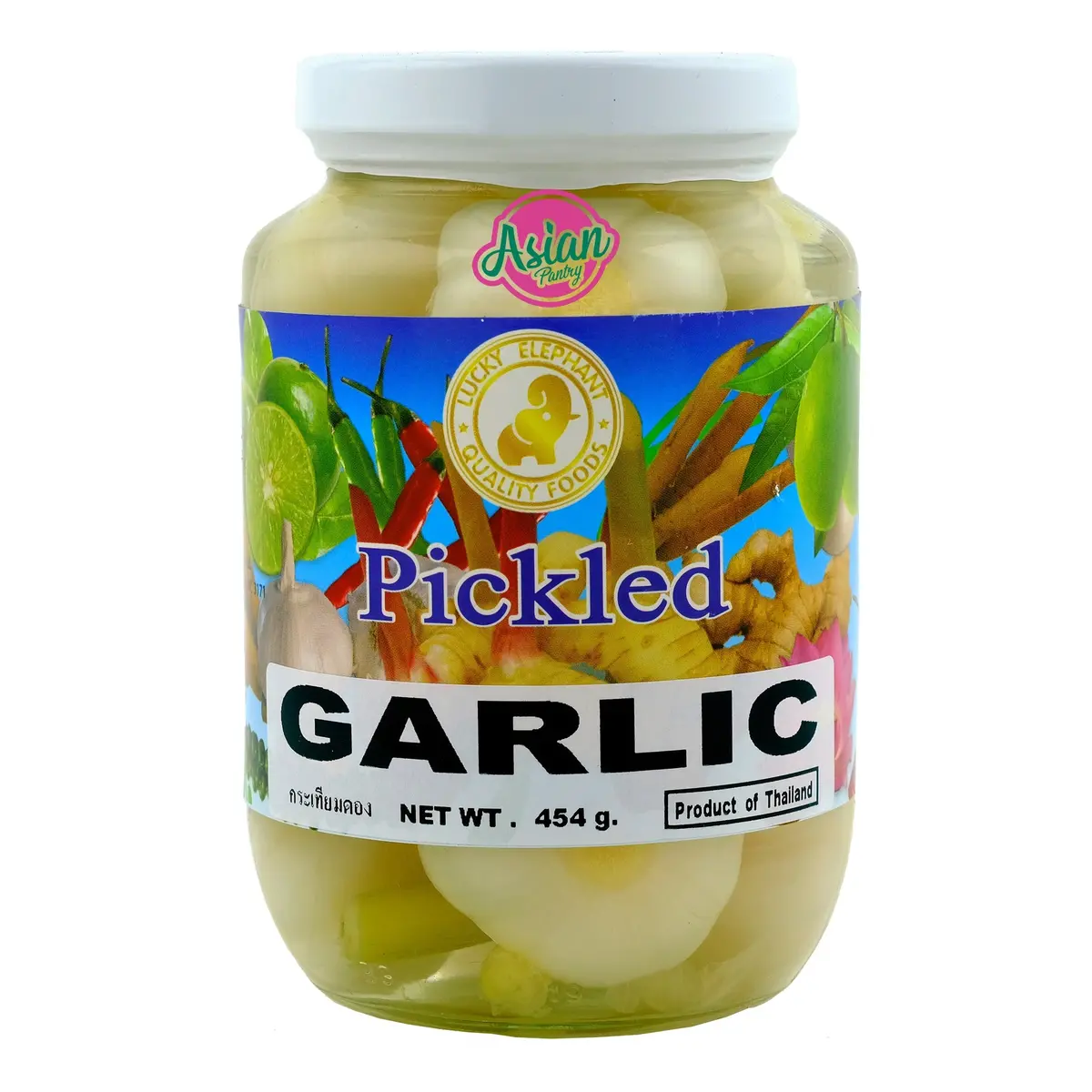 Lucky Elephant Pickled Garlic 454G 1
