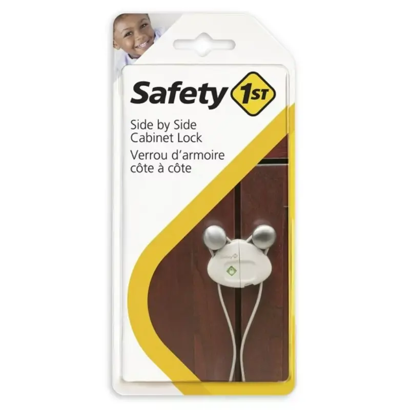 Side By Side Cabinet Lock - White 1