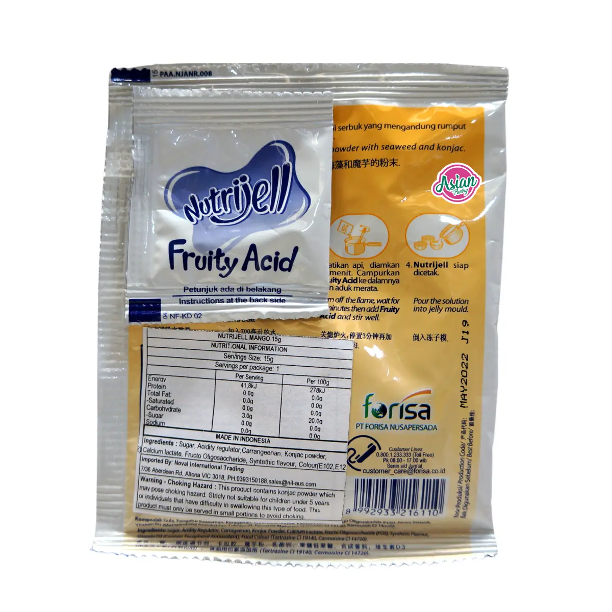 Nutrijell Mango Jelly Powder 15G 2