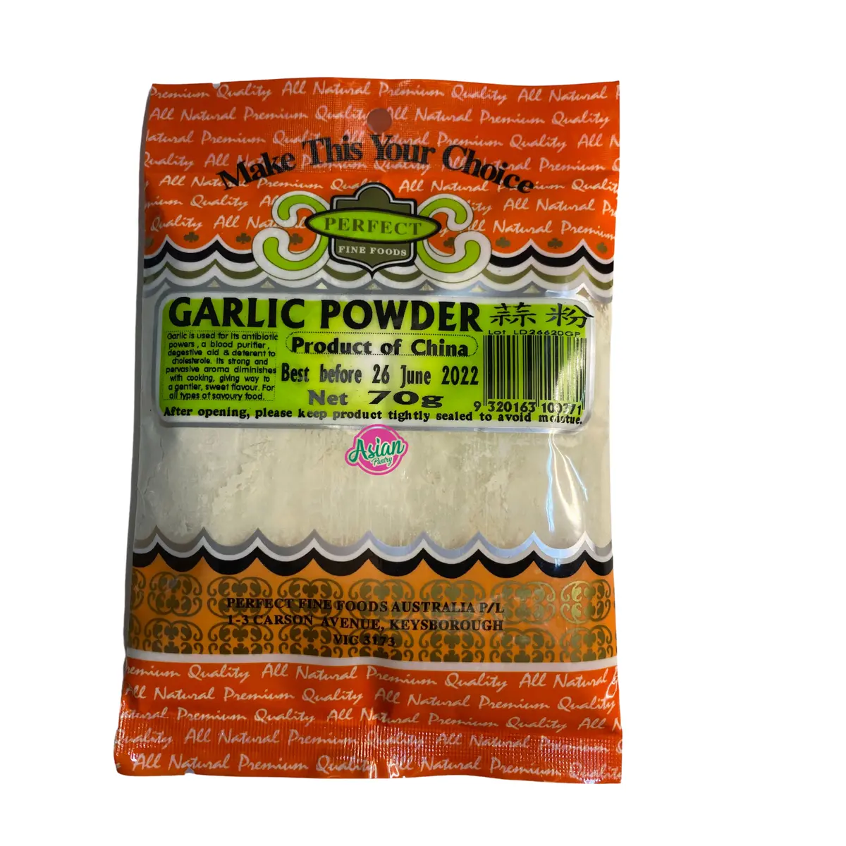 Perfect Fine Foods Garlic Powder 70G 1