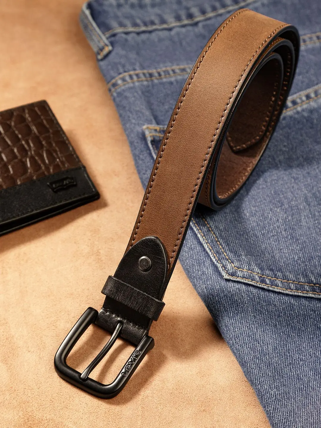 Men's Brown Solid Belt 1