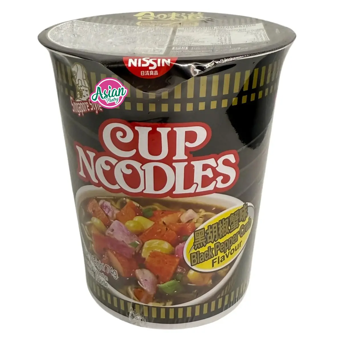 Nissin Cup Noodle Black Pepper Crab Flavour 74G 1