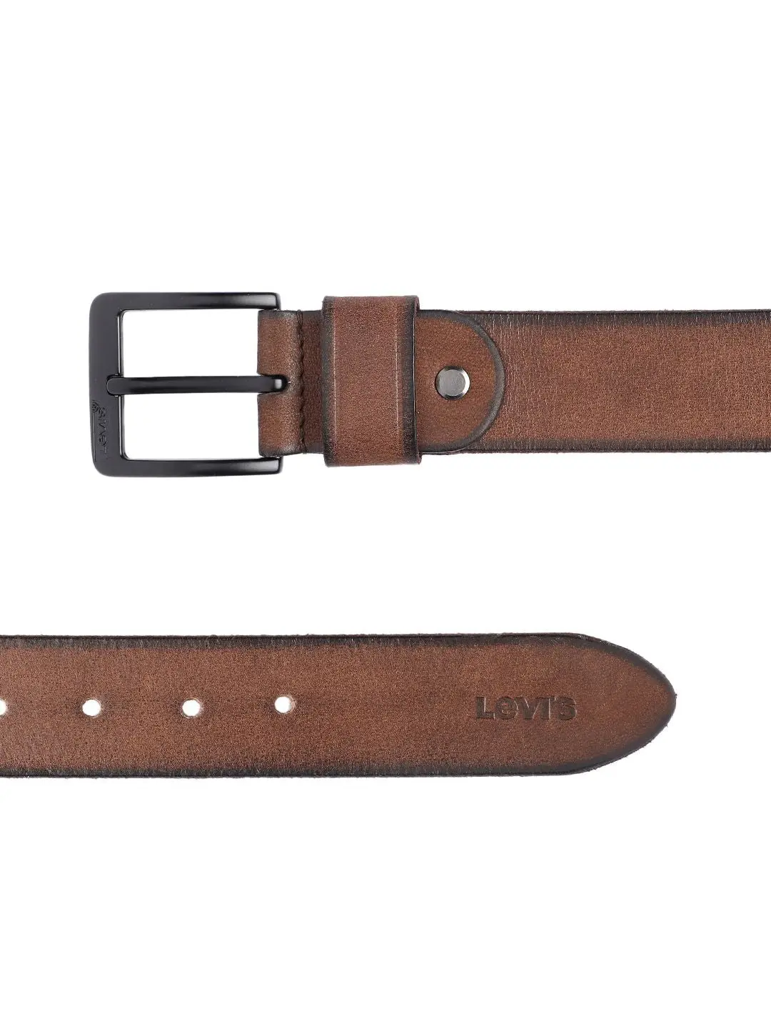 Men's Brown Solid Belt 3