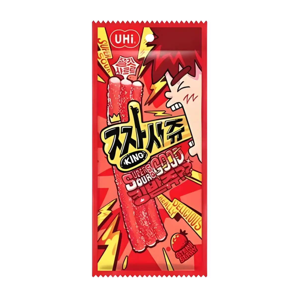 Ozzy Super Sour Strip Jelly Strawberry 40G 1