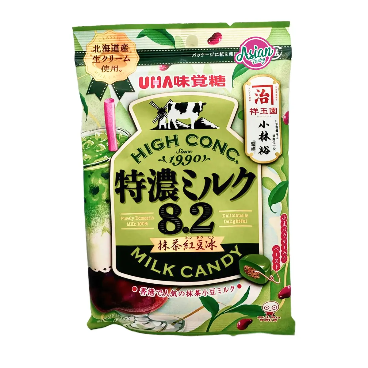 Uha Tokuno Milk 8.2 Matcha Red Bean Ice 70G 1