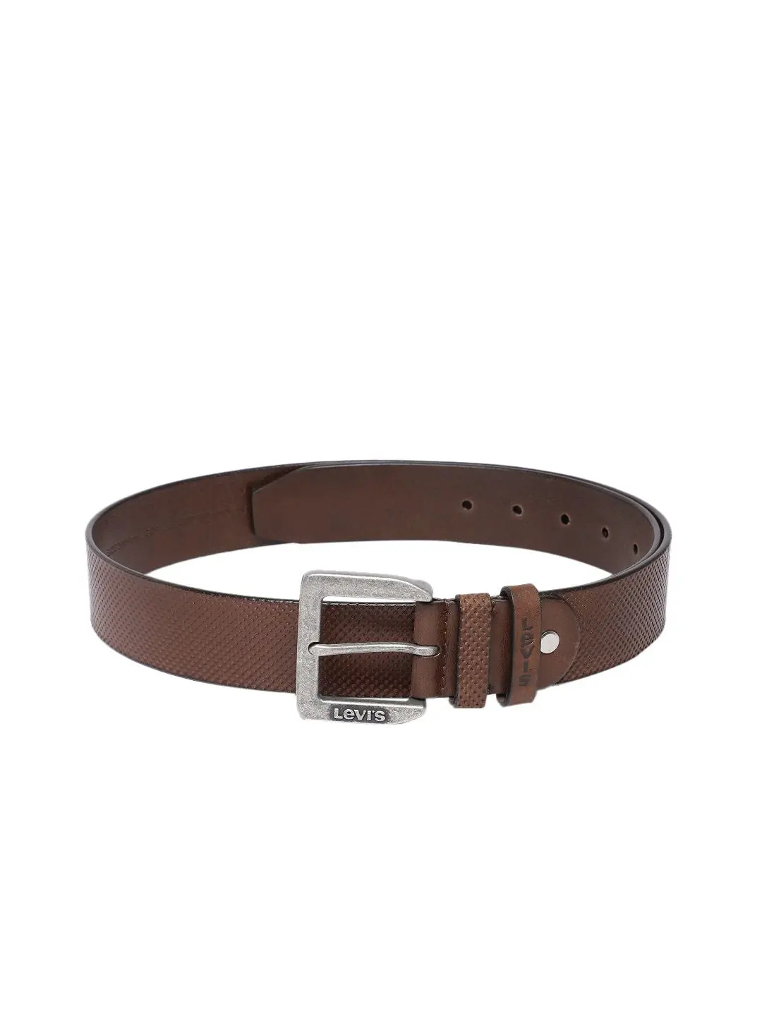 Men's Brown Textured Belt 2