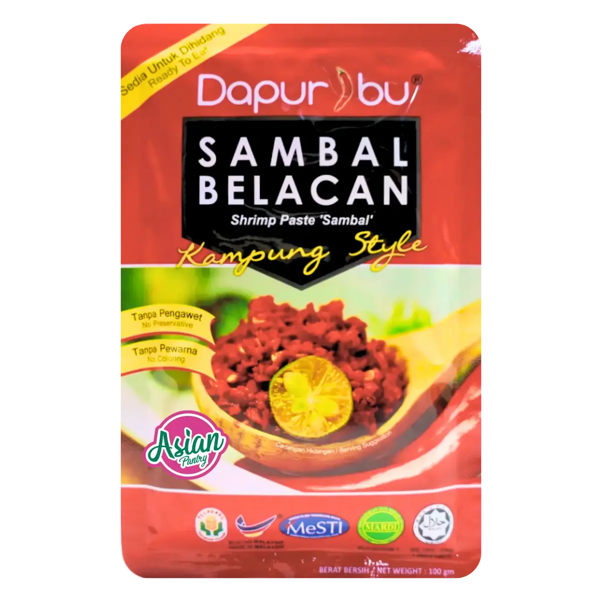 Dapur Ibu Sambal Belacan Shrimp Paste 100G 1