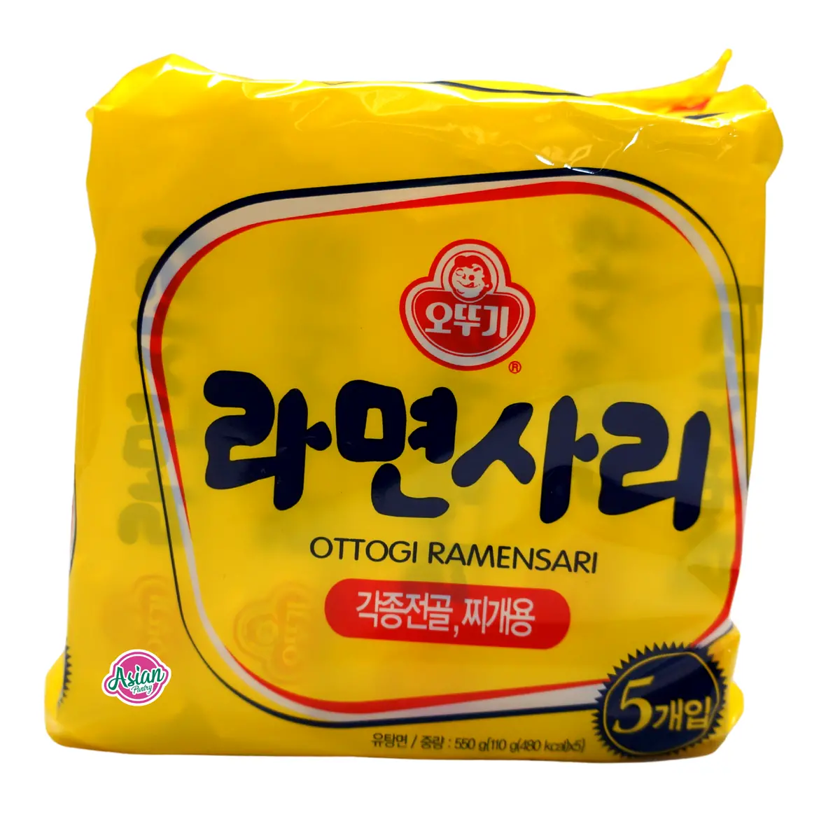 Ottogi Plain Ramensari Noodles 5Pk 550G 1