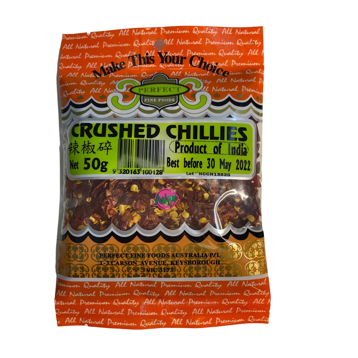 Perfect Fine Foods Chillies Crushed 50G 1