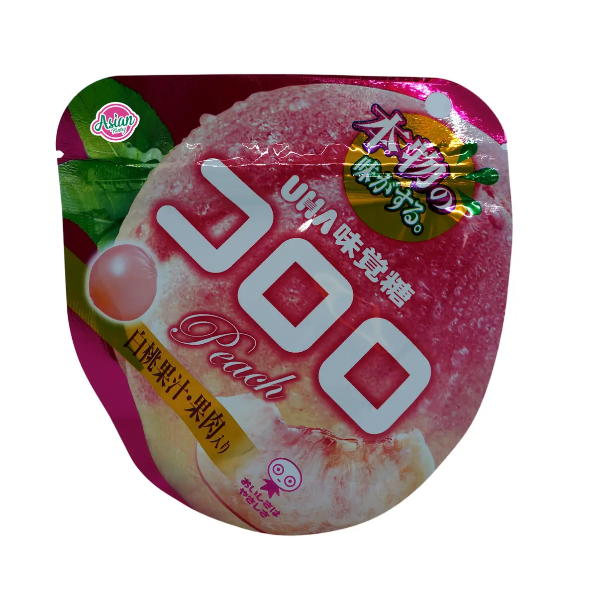 Uha Gummy Candy Peach Flavour 48G 1