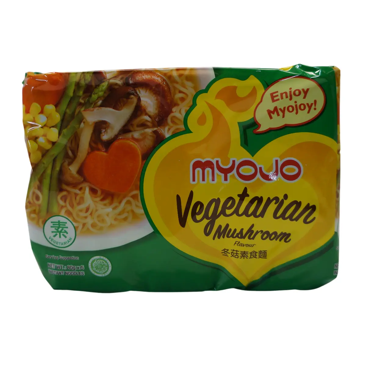 Myojo Vegetarian Mushroom Noodles (5 Pack) 400G 1