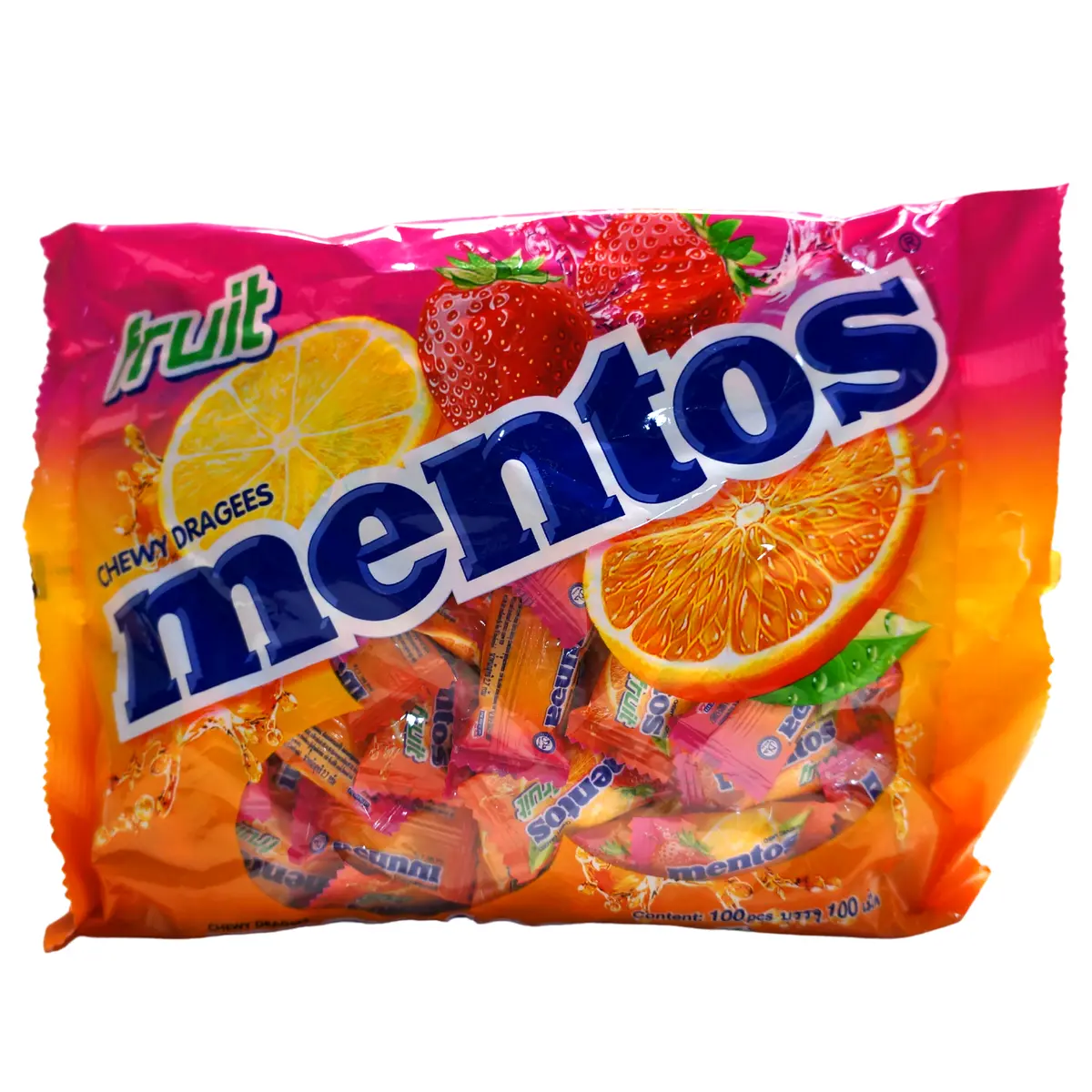 Mentos Fruit Chewy Candy 100Pcs 1