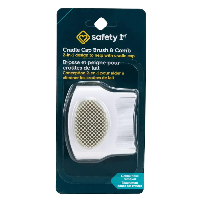 2-In-1 Cradle Cap Brush & Comb 1