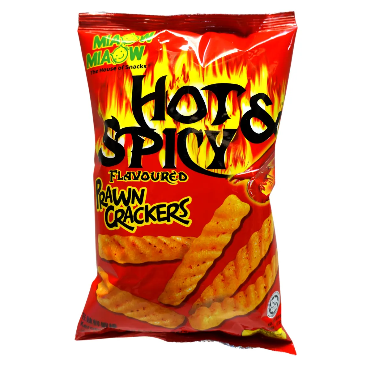 Miaow Miaow Hot & Spicy Flavoured Prawn Crackers 60G 1