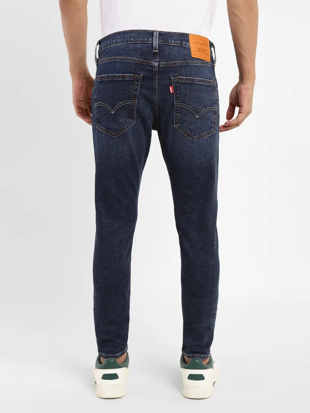 Men's Blue Skinny Fit Mid Rise Jeans 3