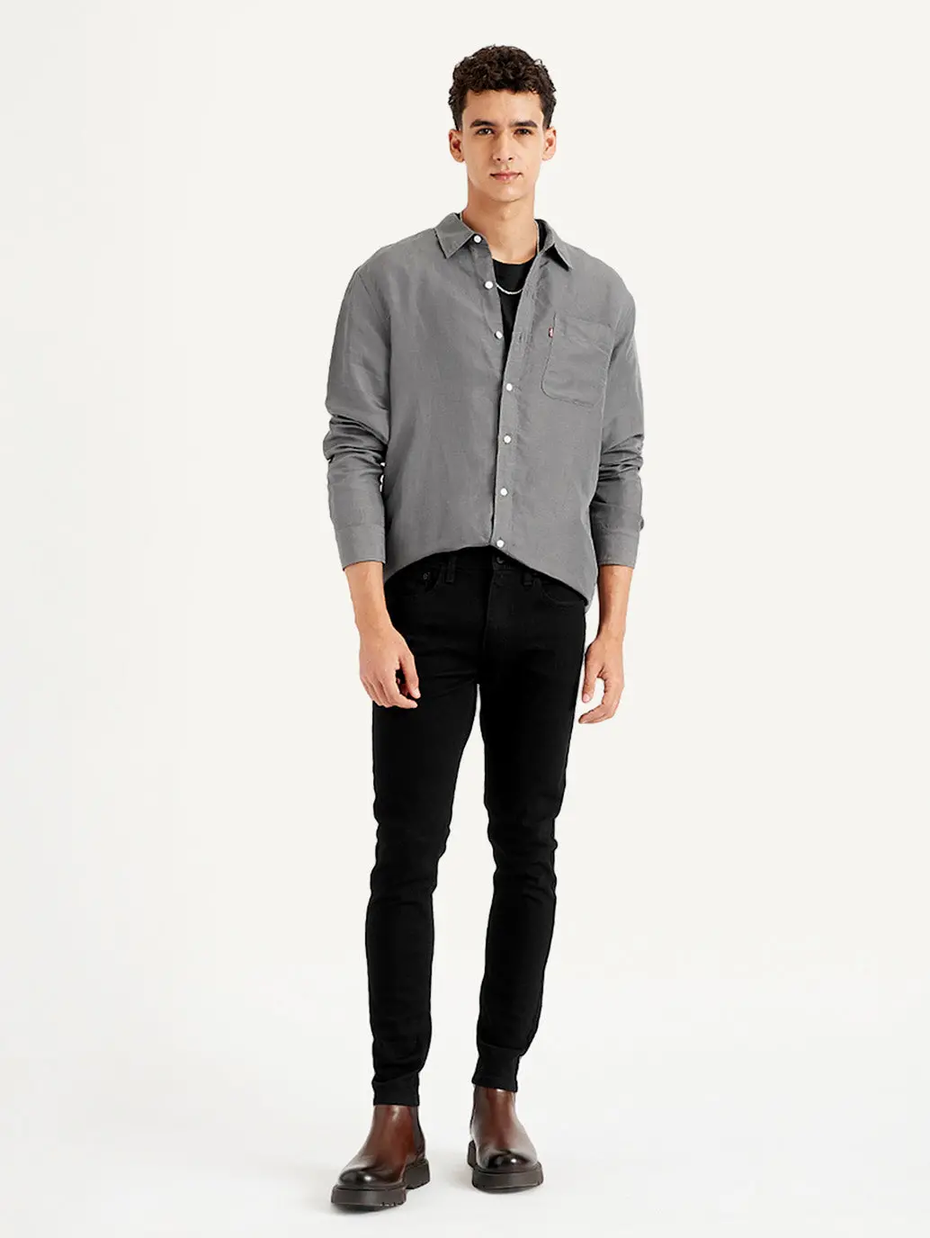Men's 511 Black Slim Fit Mid Rise Jeans 3