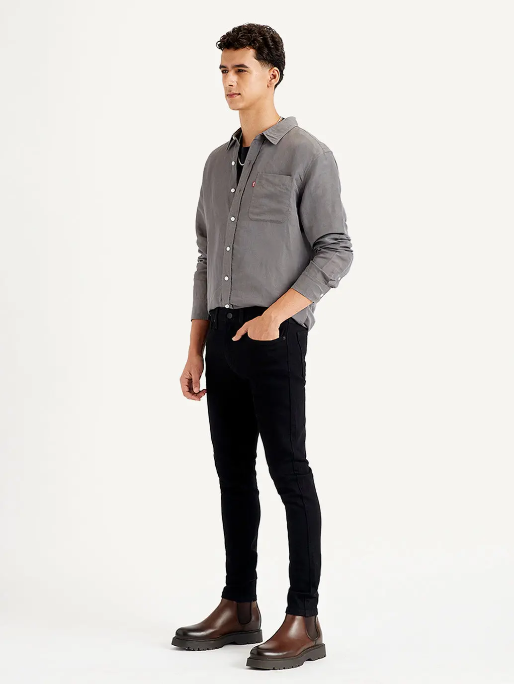 Men's 511 Black Slim Fit Mid Rise Jeans 1