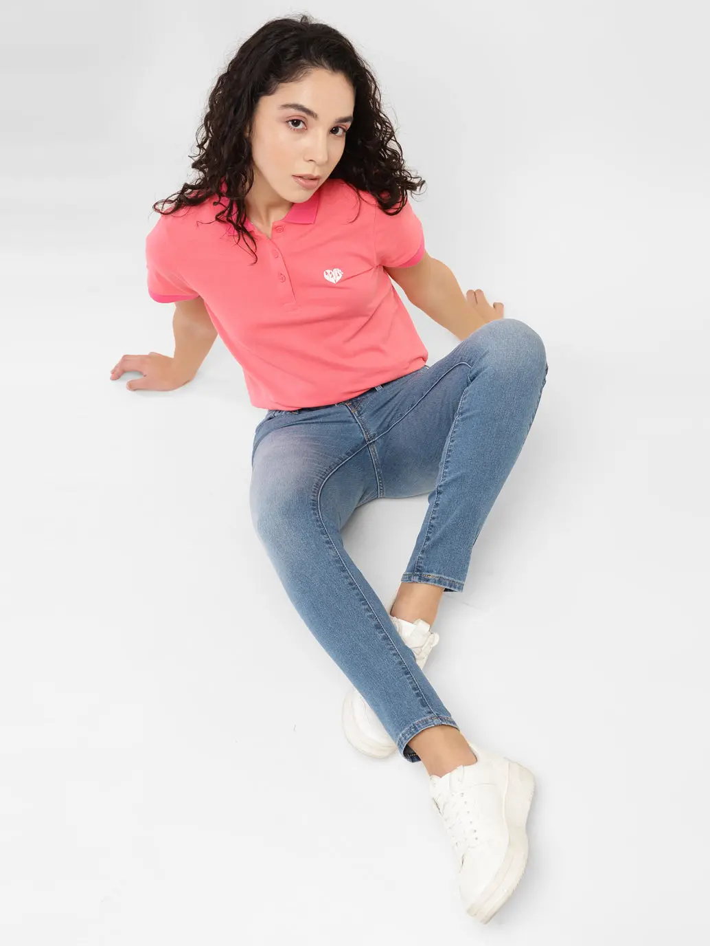 Women's 711 Blue Skinny Fit Mid Rise Jeans 1