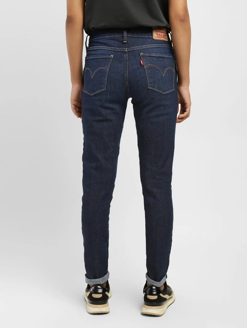 Women's 710 Blue Skinny Fit Mid Rise Jeans 2