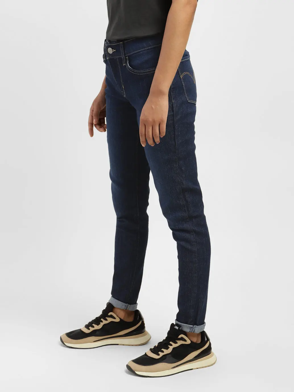 Women's 710 Blue Skinny Fit Mid Rise Jeans 3