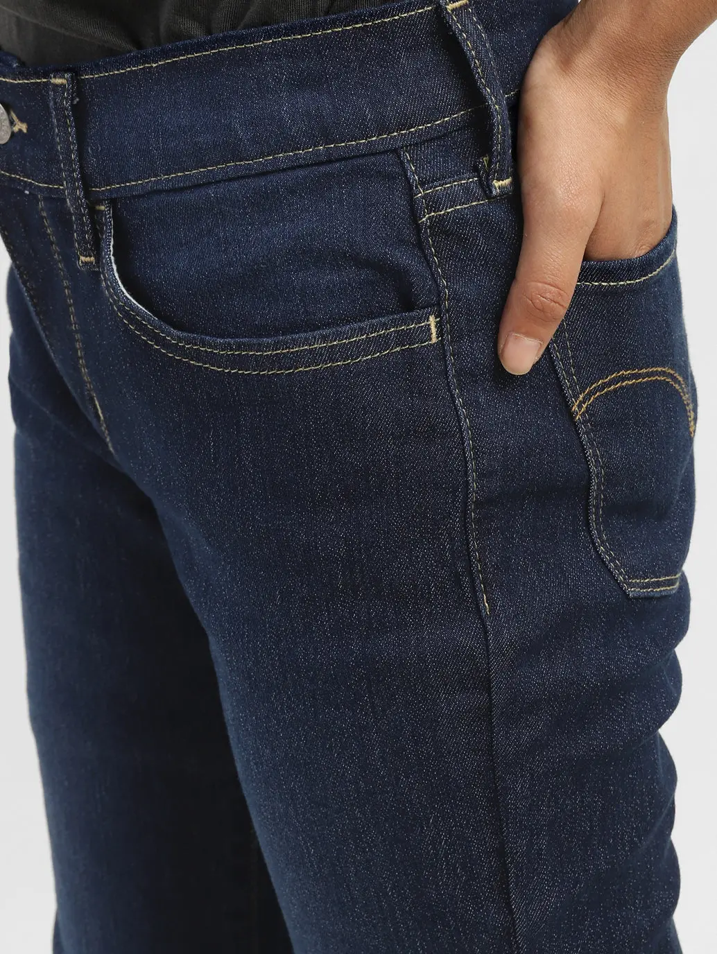 Women's 710 Blue Skinny Fit Mid Rise Jeans 4