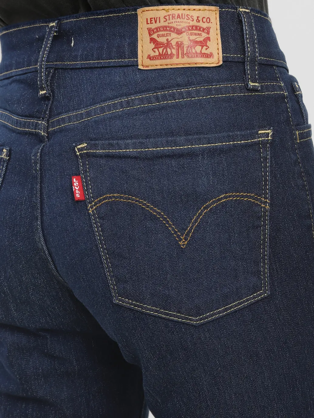 Women's 710 Blue Skinny Fit Mid Rise Jeans 5
