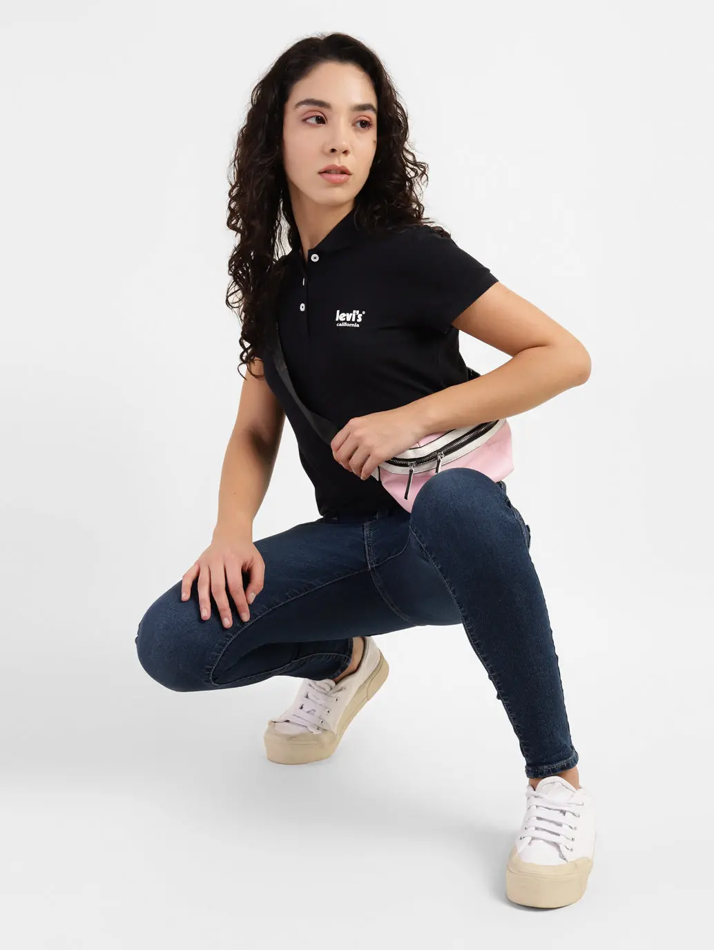 Women's 710 Blue Skinny Fit Mid Rise Jeans 1