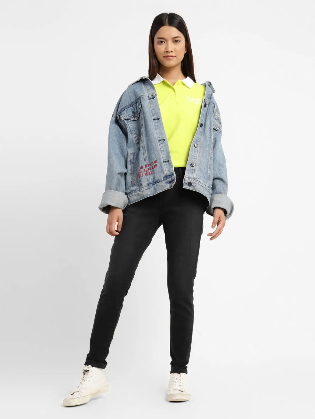 Women's 710 Black Skinny Fit Mid Rise Jeans 2