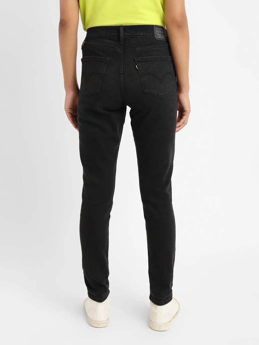 Women's 710 Black Skinny Fit Mid Rise Jeans 3