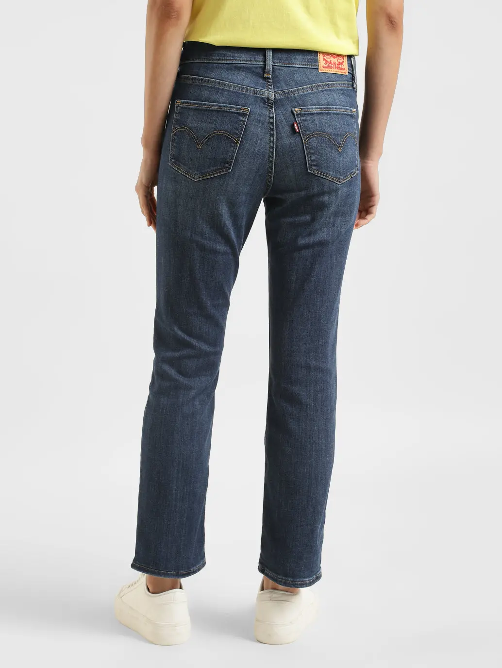 Women's 312 Blue Straight Fit Mid Rise Jeans 3