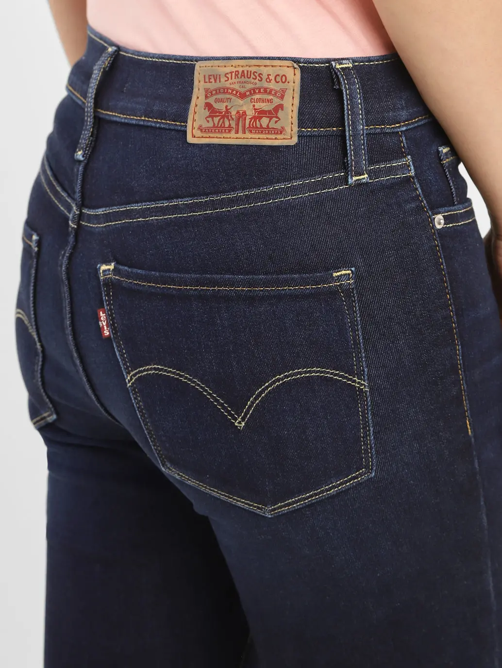 Women's 312 Blue Straight Fit Mid Rise Jeans 6
