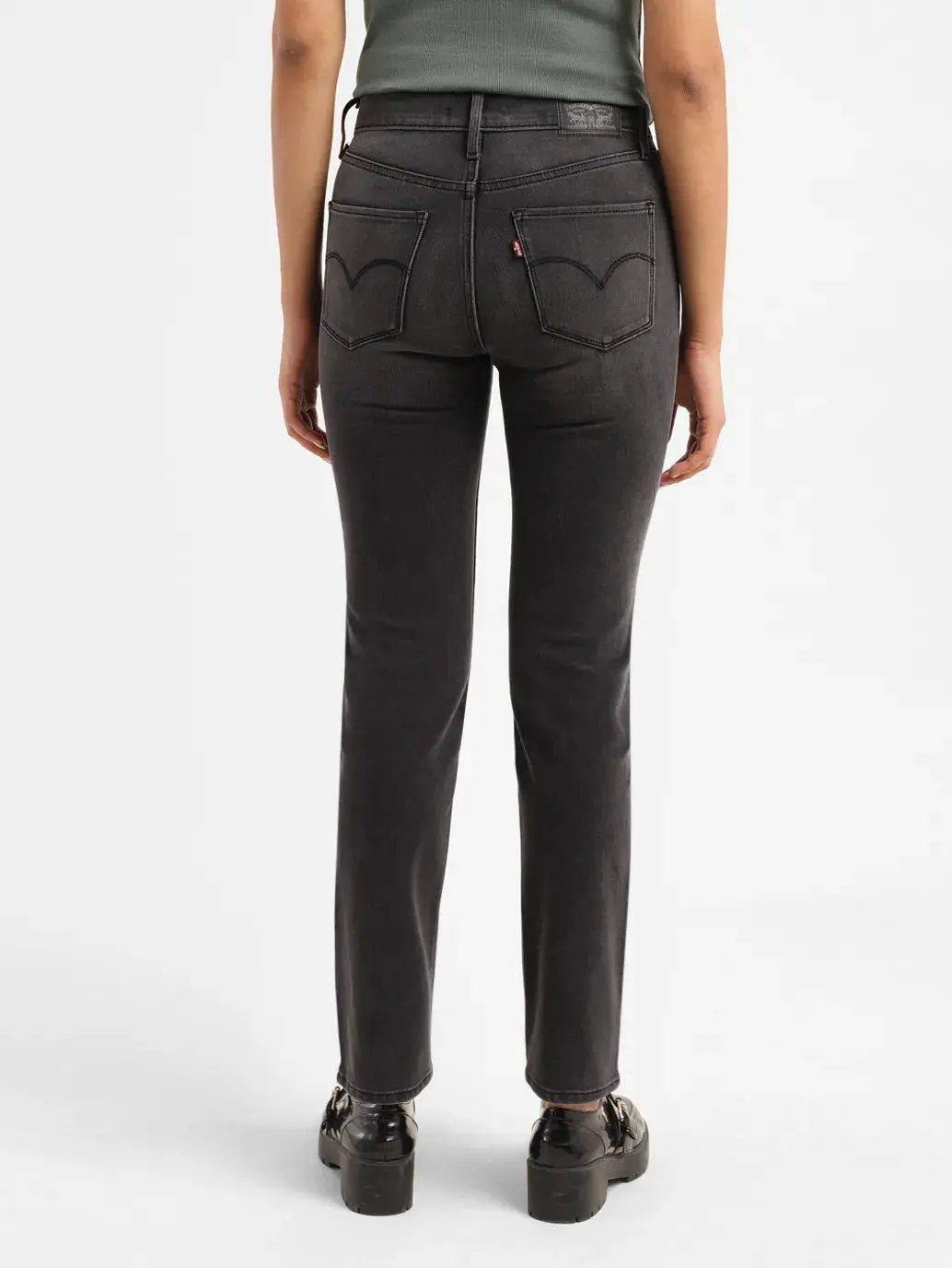 Women's 312 Grey Straight Fit Mid Rise Jeans 3