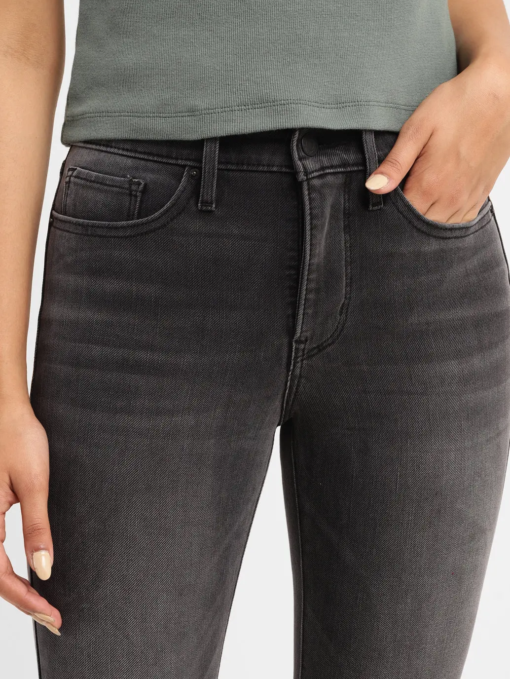Women's 312 Grey Straight Fit Mid Rise Jeans 4