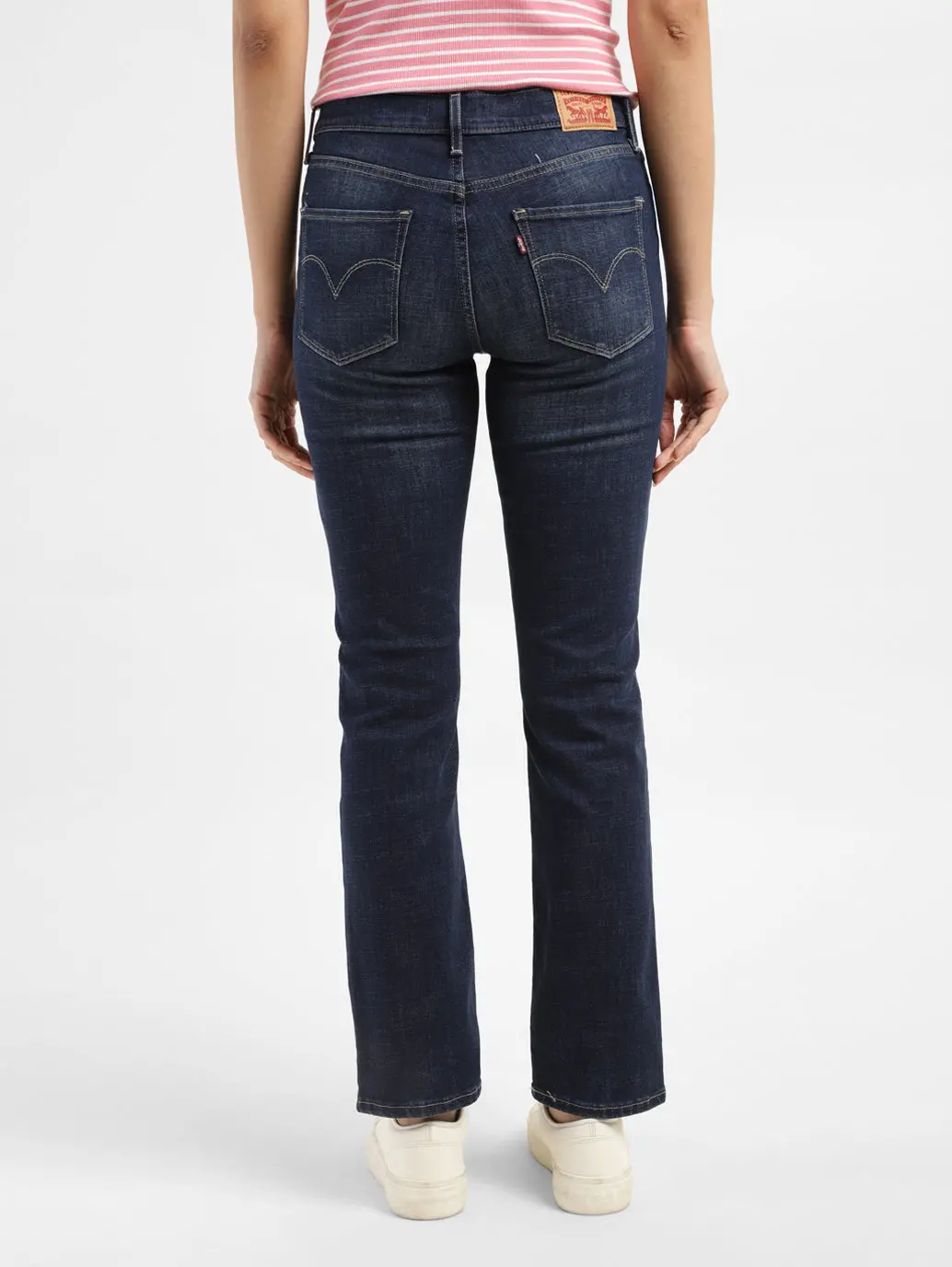 Women's 312 Blue Straight Fit Mid Rise Jeans 2