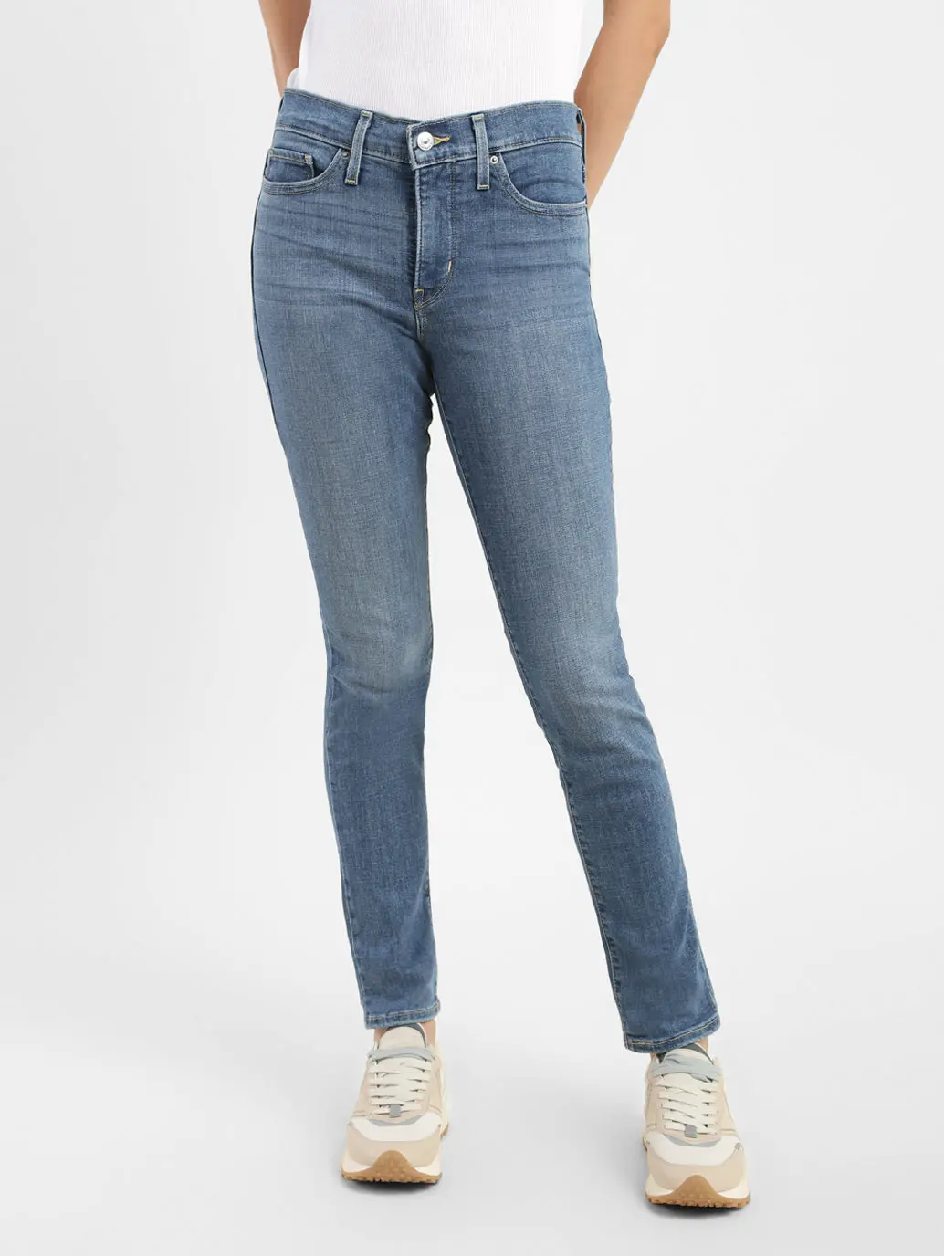 Women's 311 Blue Skinny Fit Mid Rise Jeans 1