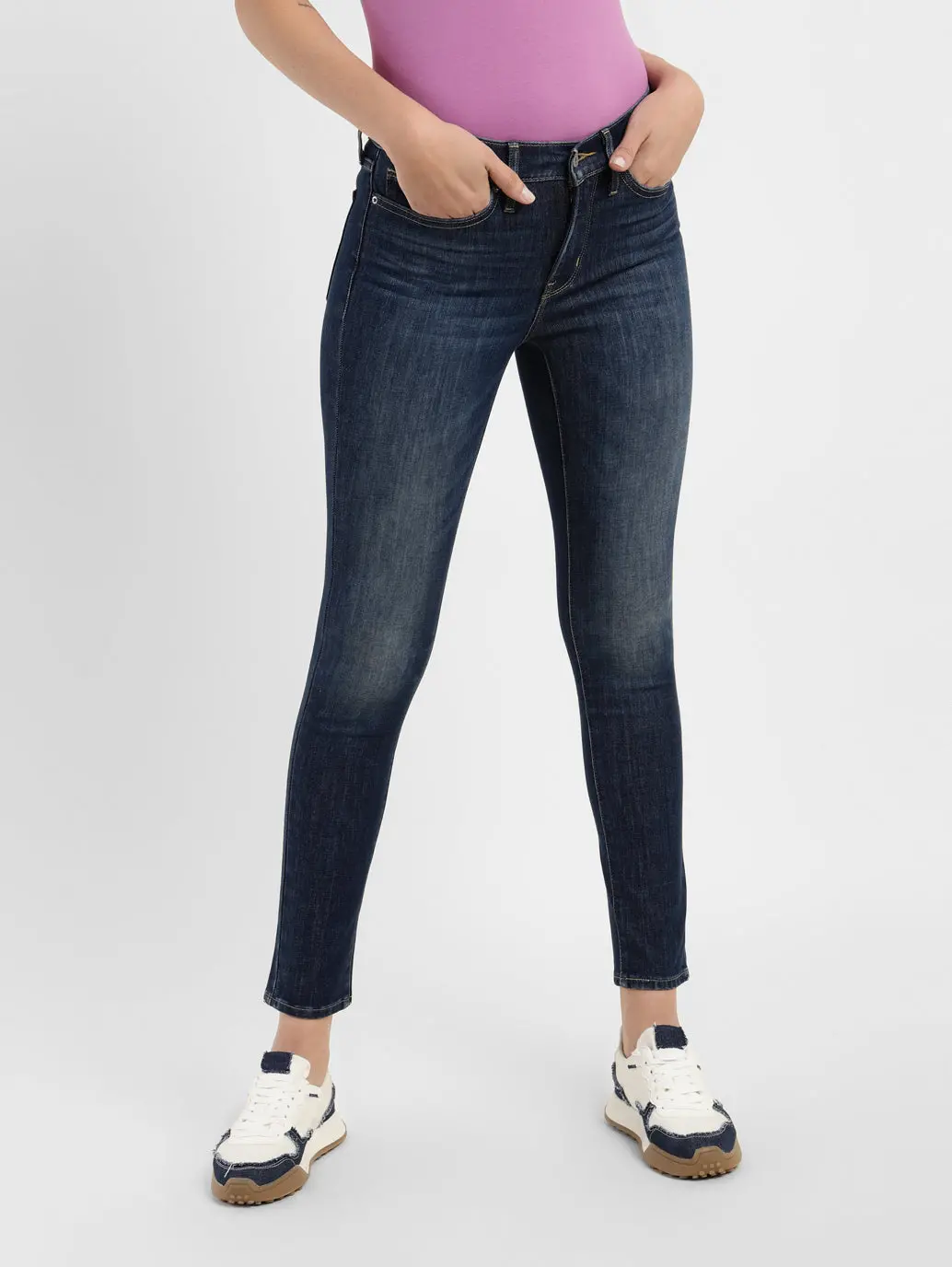 Women's 311 Blue Skinny Fit Mid Rise Jeans 1