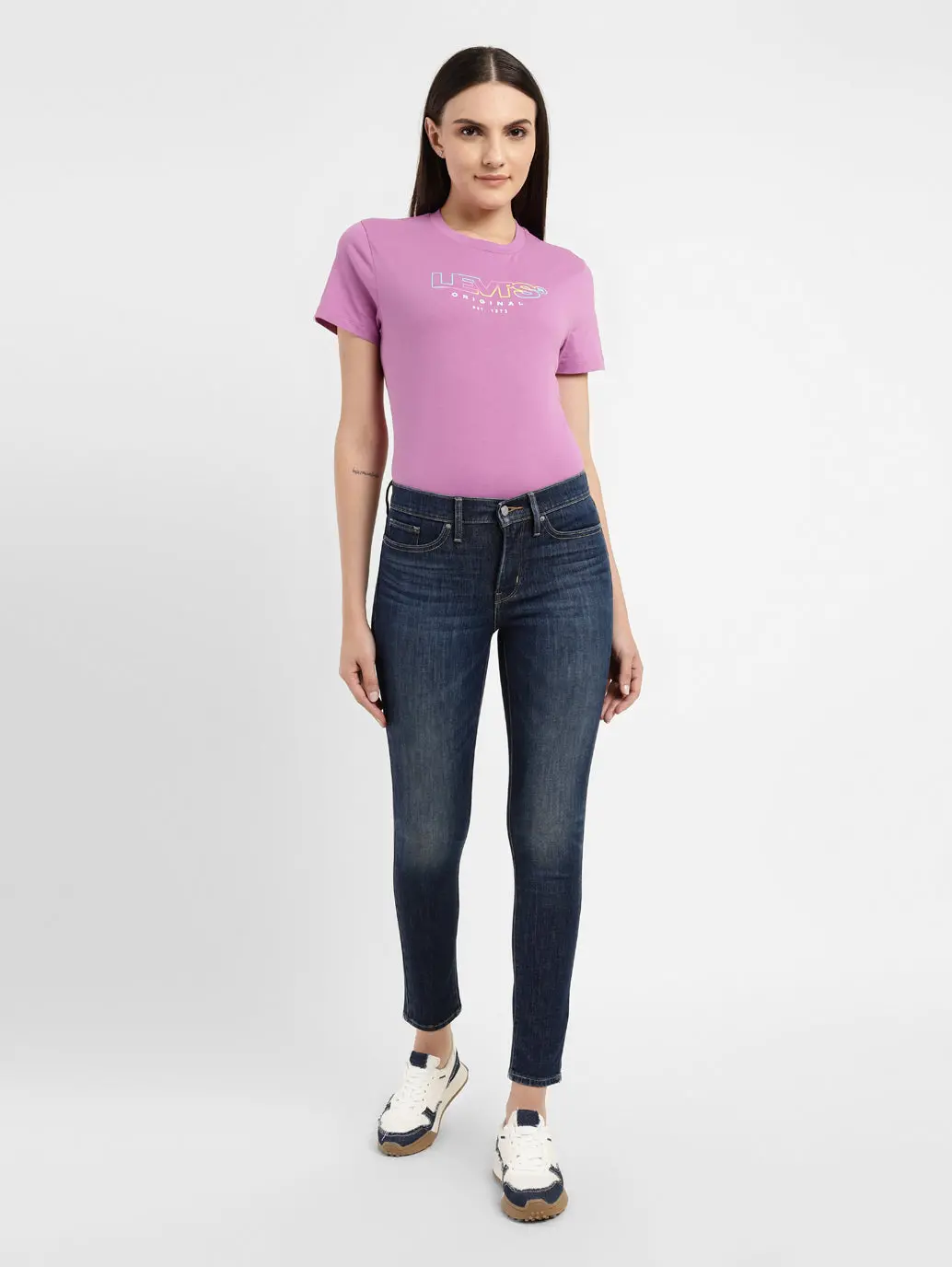 Women's 311 Blue Skinny Fit Mid Rise Jeans 2