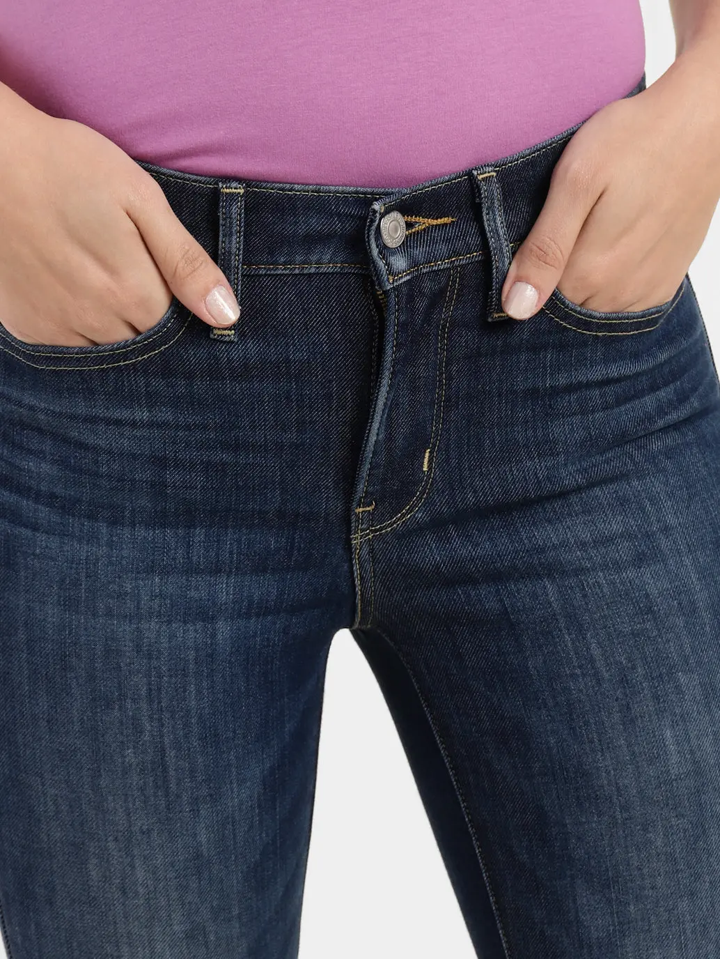 Women's 311 Blue Skinny Fit Mid Rise Jeans 5
