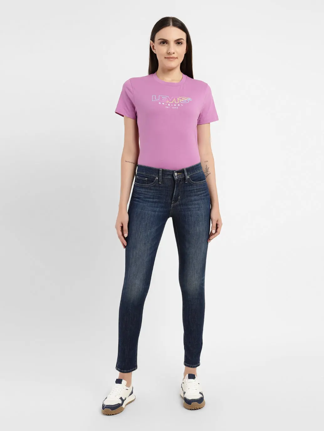 Women's 311 Blue Skinny Fit Mid Rise Jeans 7