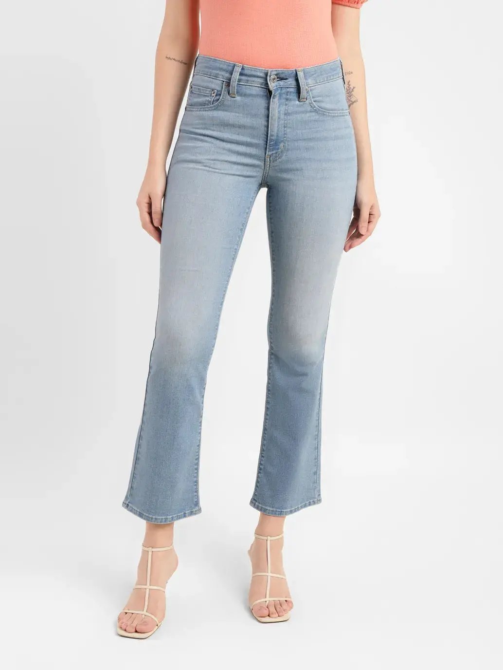 Women's 315 Blue Flared Fit High Rise Jeans 2
