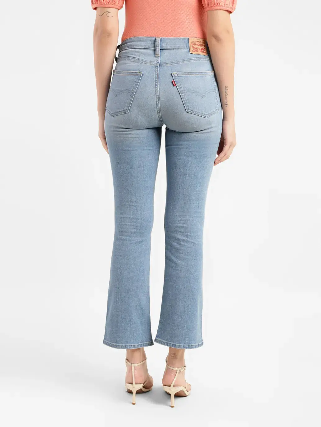 Women's 315 Blue Flared Fit High Rise Jeans 3