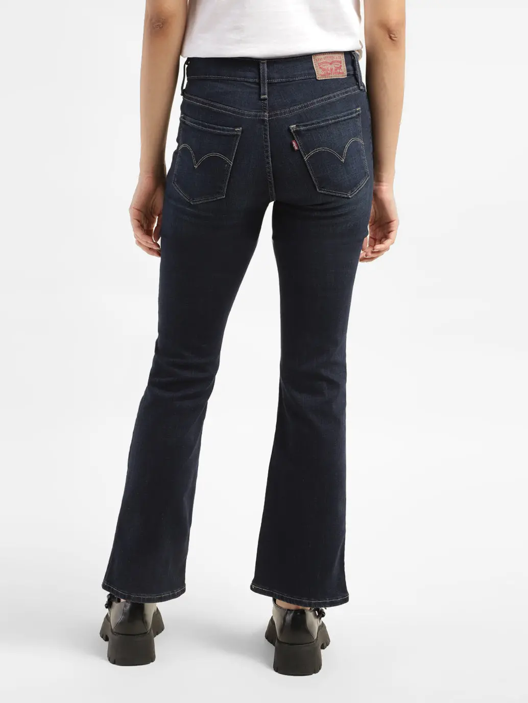 Women's 315 Blue Flared Fit High Rise Jeans 2