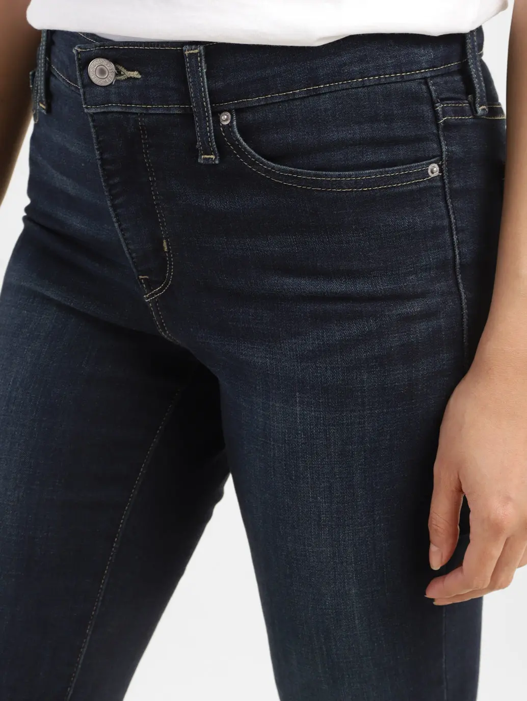 Women's 315 Blue Flared Fit High Rise Jeans 4