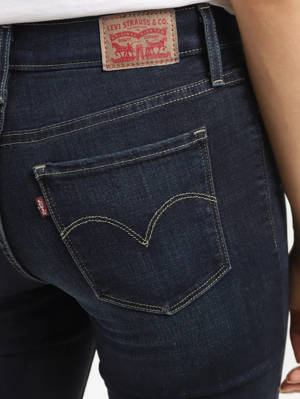 Women's 315 Blue Flared Fit High Rise Jeans 5